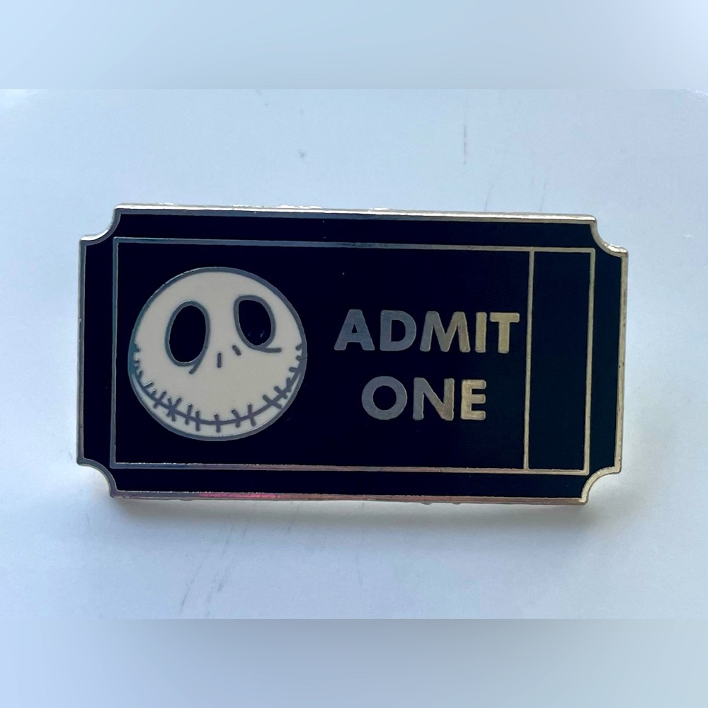 Disney Jack Skellington Admit One 🎟️ Ticket - Limited Release pin